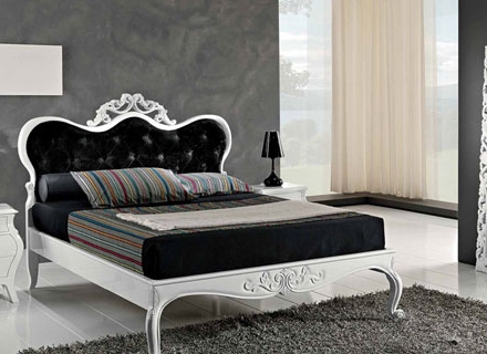 Дизайн на спалня с черно - бели мотиви