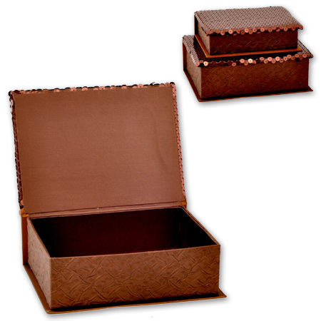 Кутии за бижута Choco комплект от 2 броя